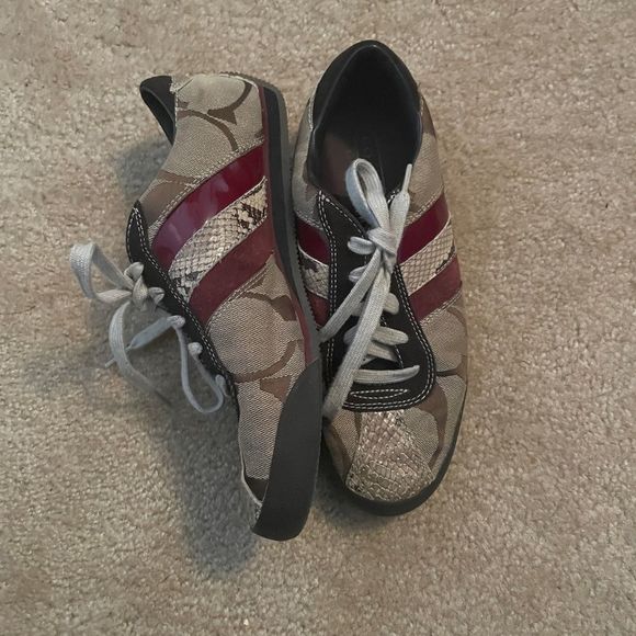 COACH monogram sneaker women’s size 8 - Picture 4 of 13